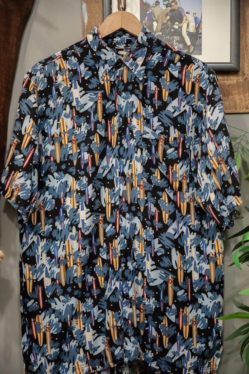 90s İtalian Etnik Gömlek