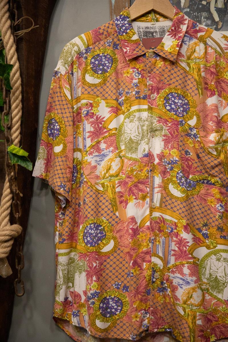 90s İtalian Etnik Gömlek