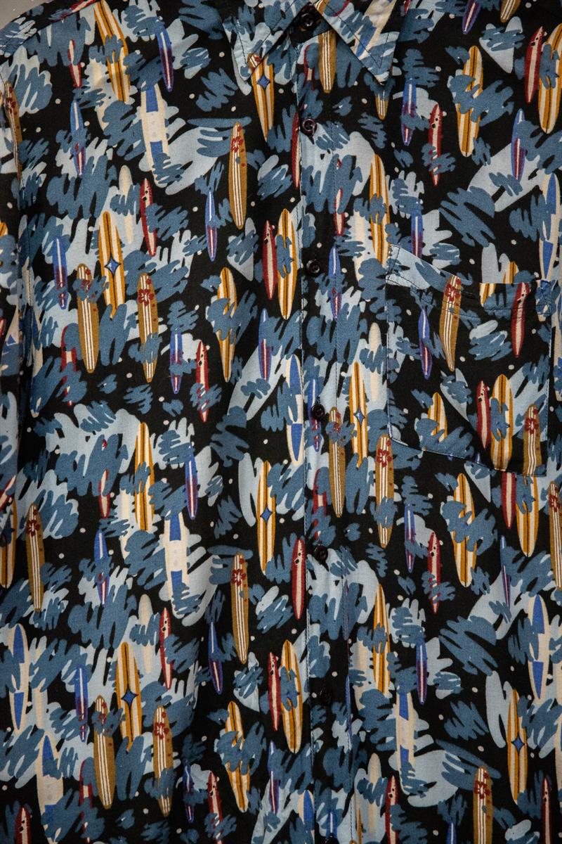 90s İtalian Etnik Gömlek