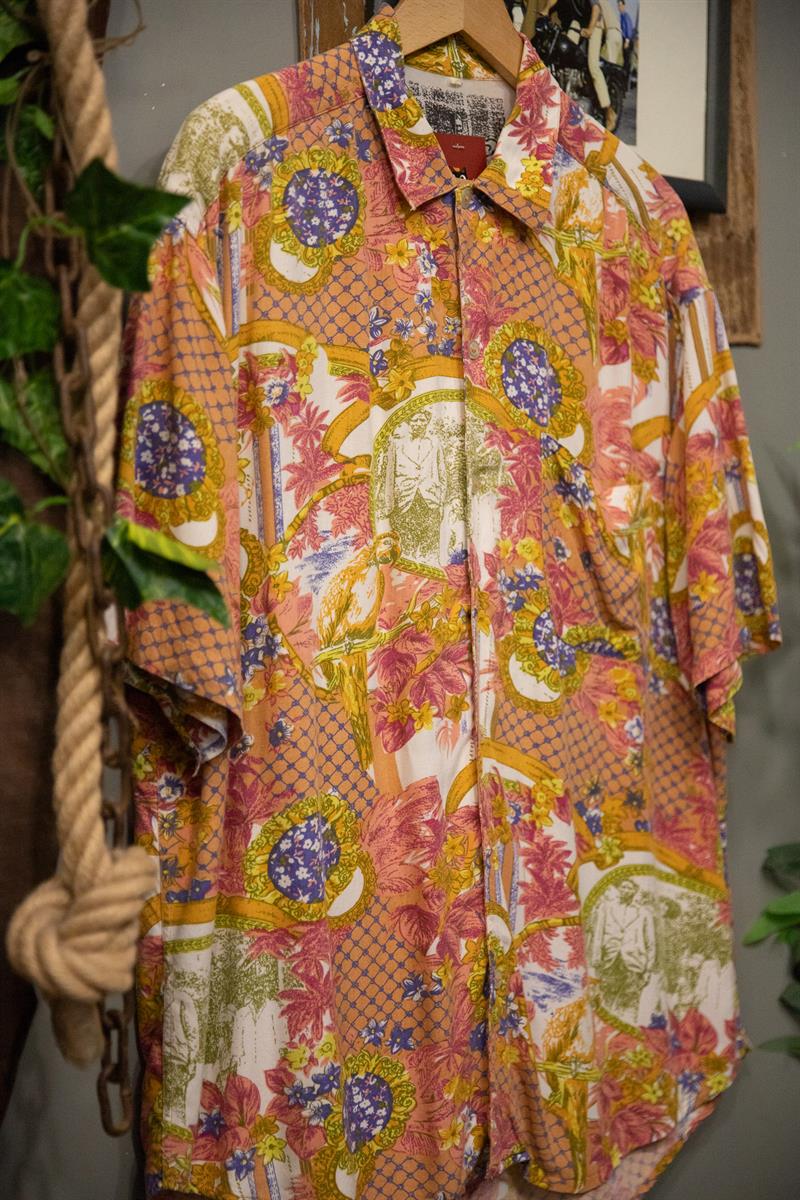 90s İtalian Etnik Gömlek