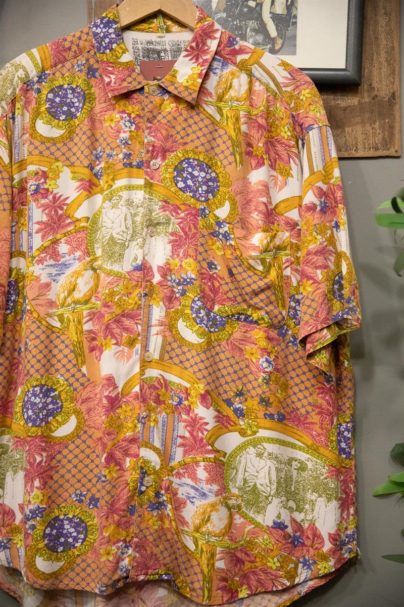 90s İtalian Etnik Gömlek