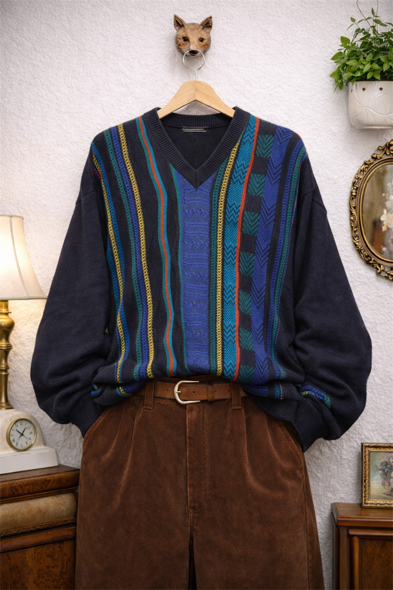 90s Italy Coogi V Yaka Kazak
