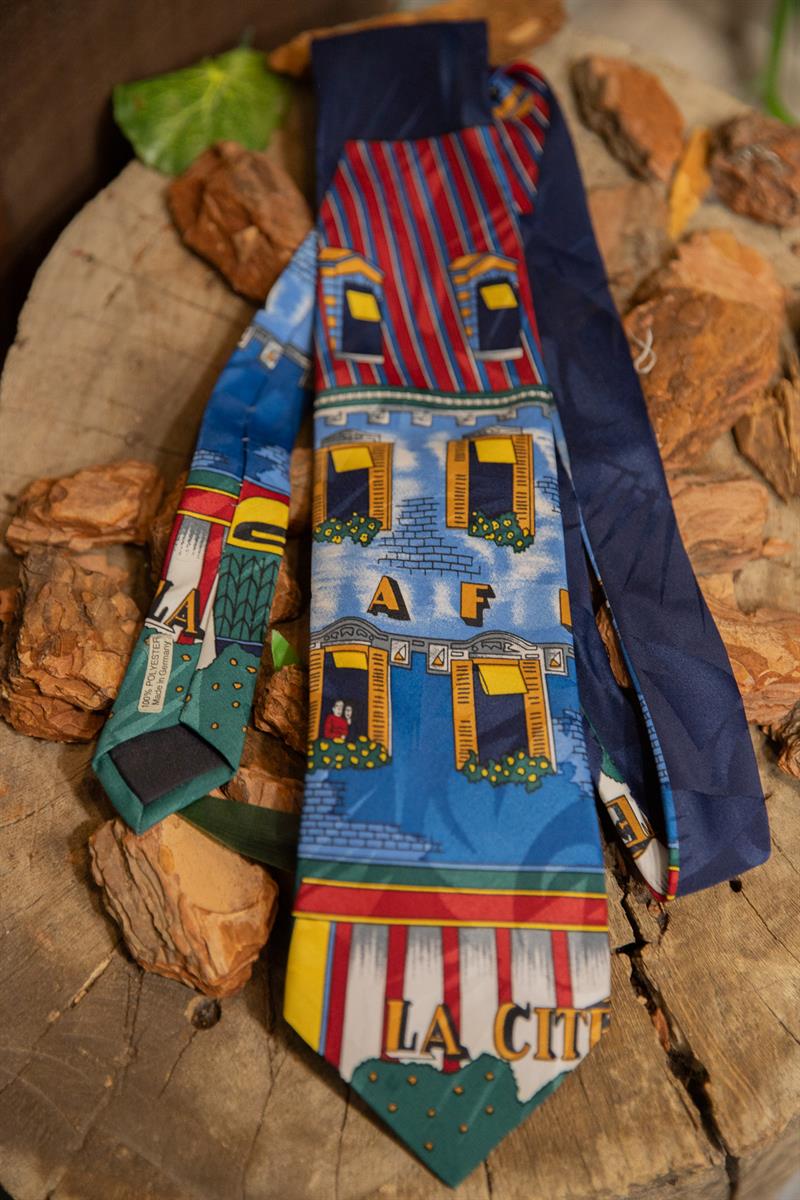 90s LA City Hollywood Silk Kravat