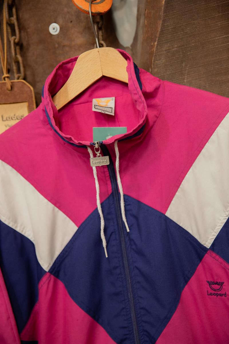 90s Leopard Pink Spor Ceket
