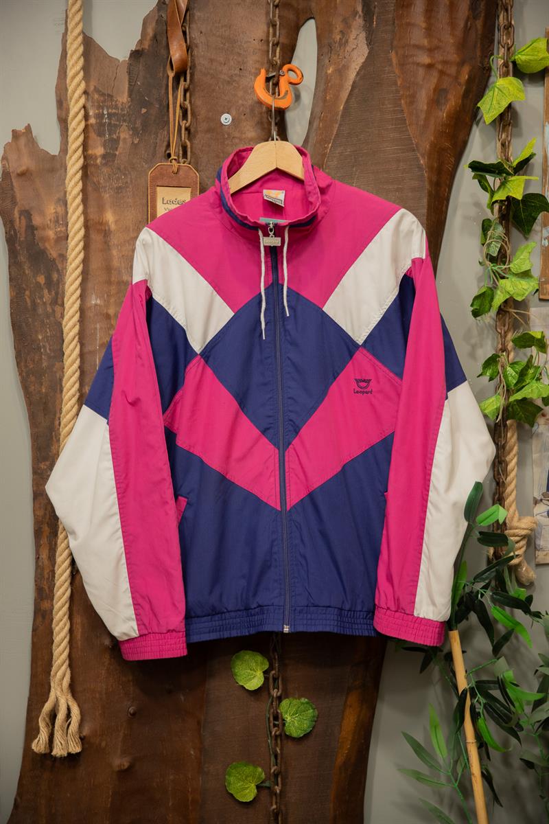 90s Leopard Pink Spor Ceket