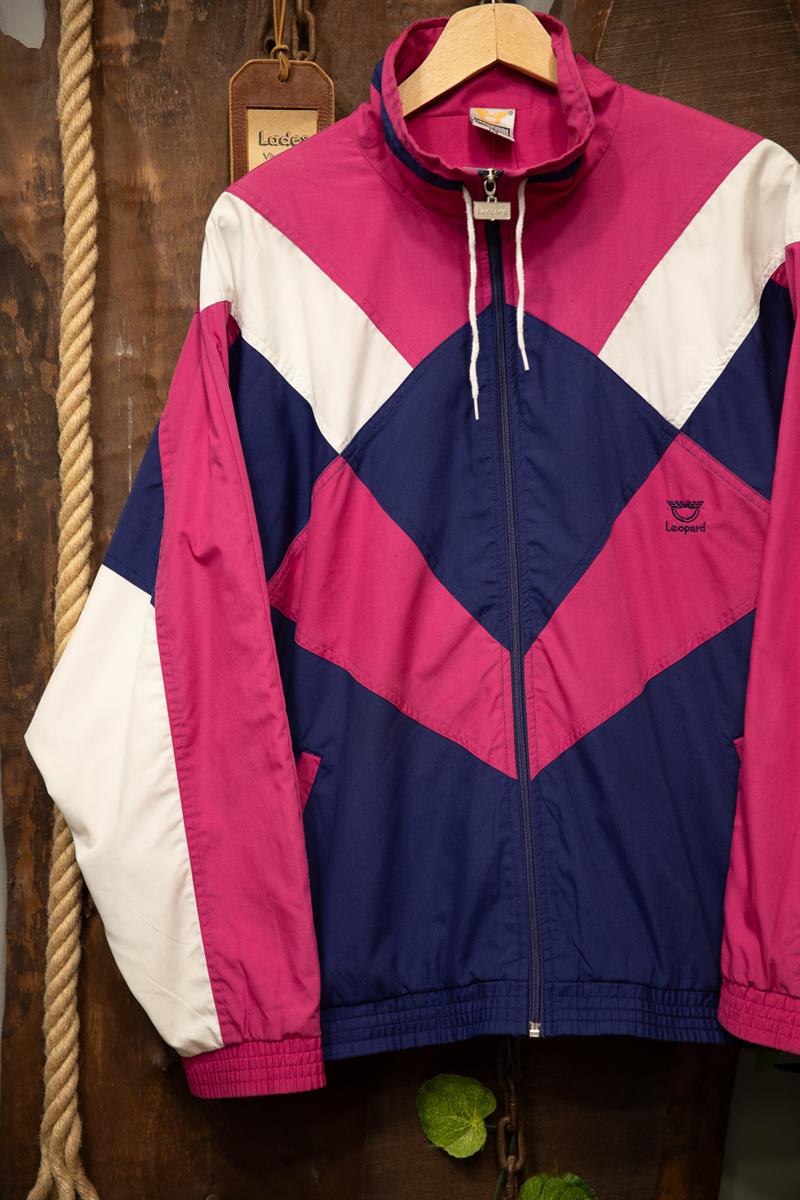 90s Leopard Pink Spor Ceket