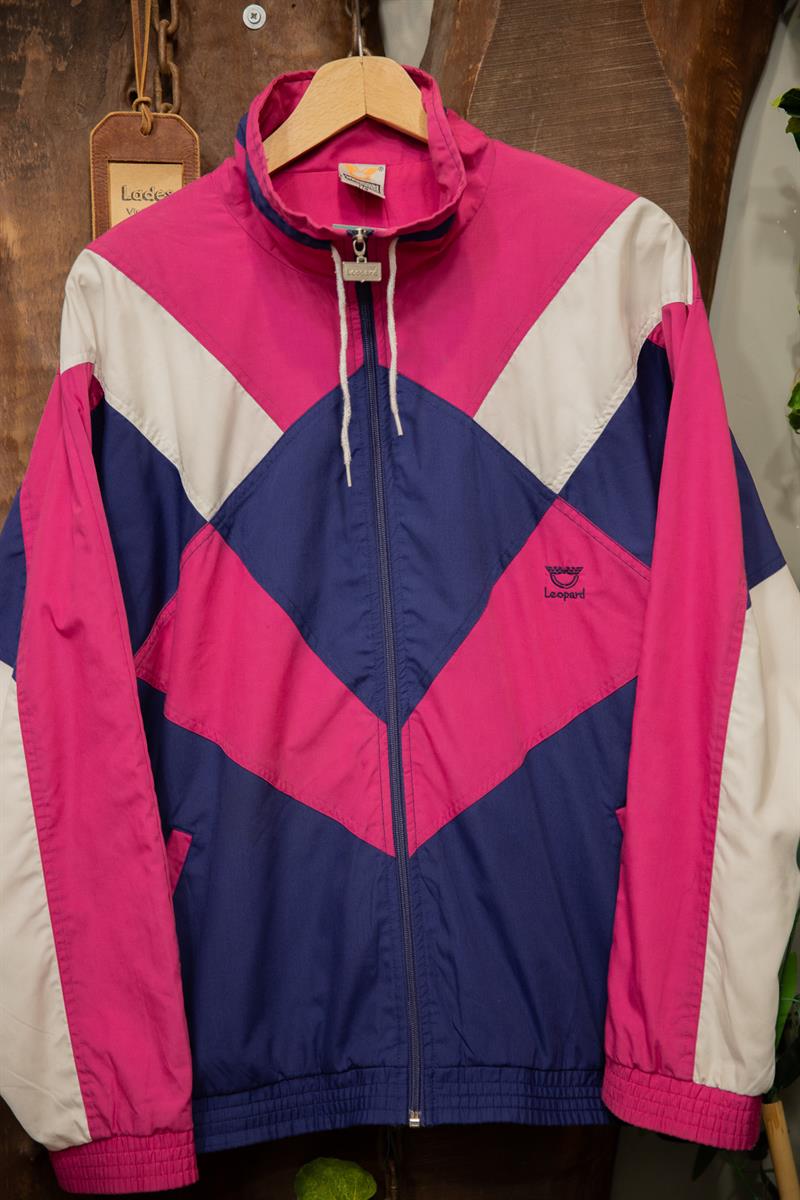 90s Leopard Pink Spor Ceket