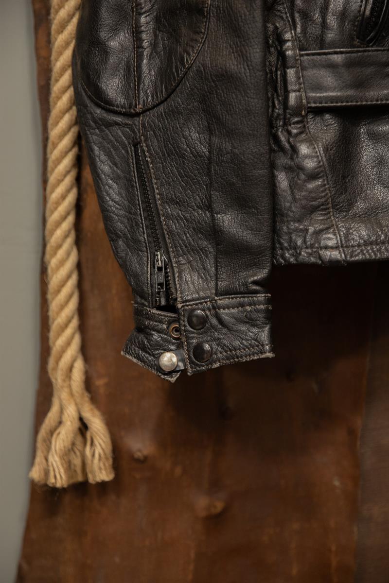90s Moto Biker Deri Ceket