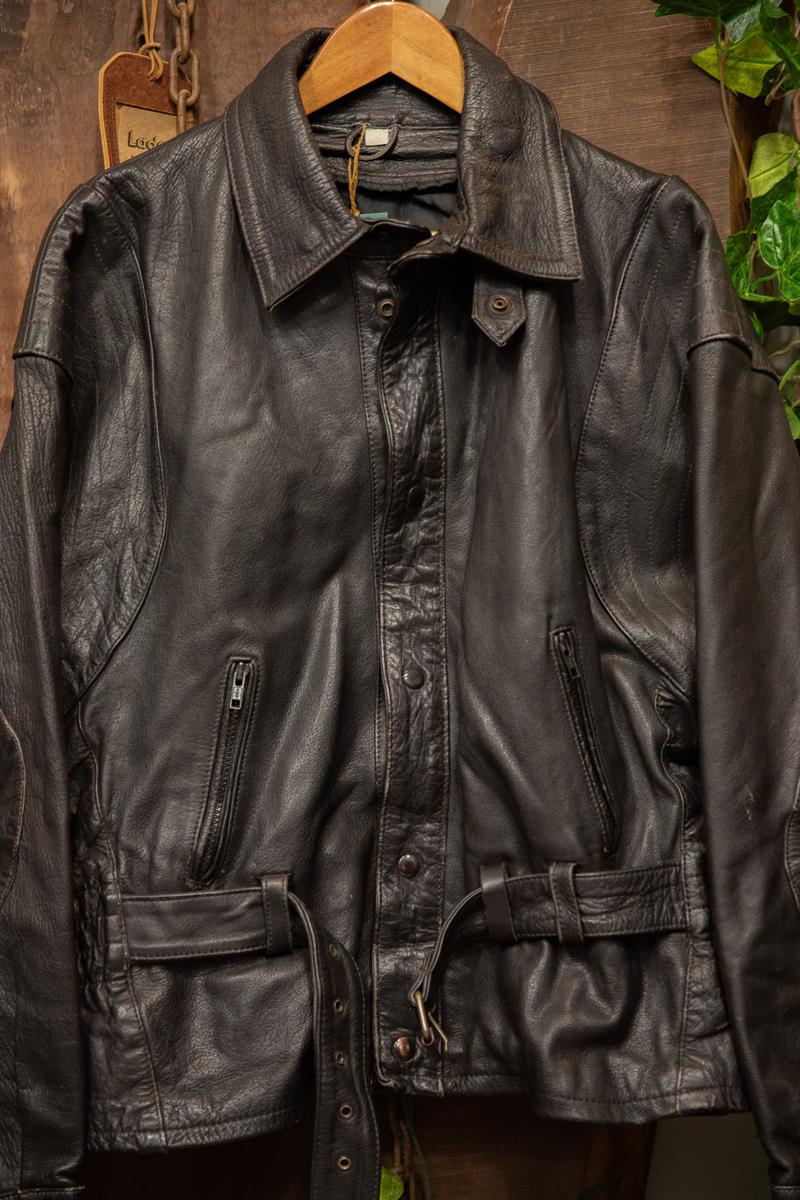 90s Moto Biker Deri Ceket