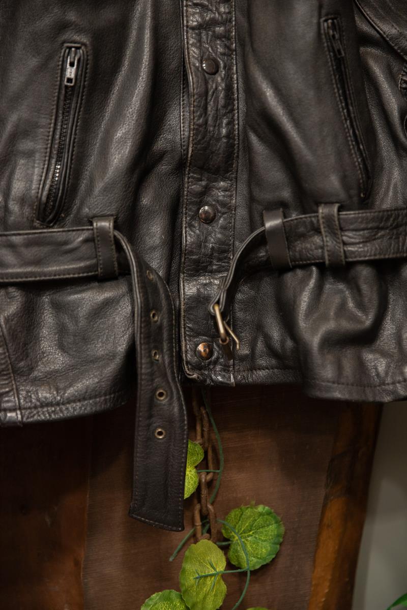 90s Moto Biker Deri Ceket