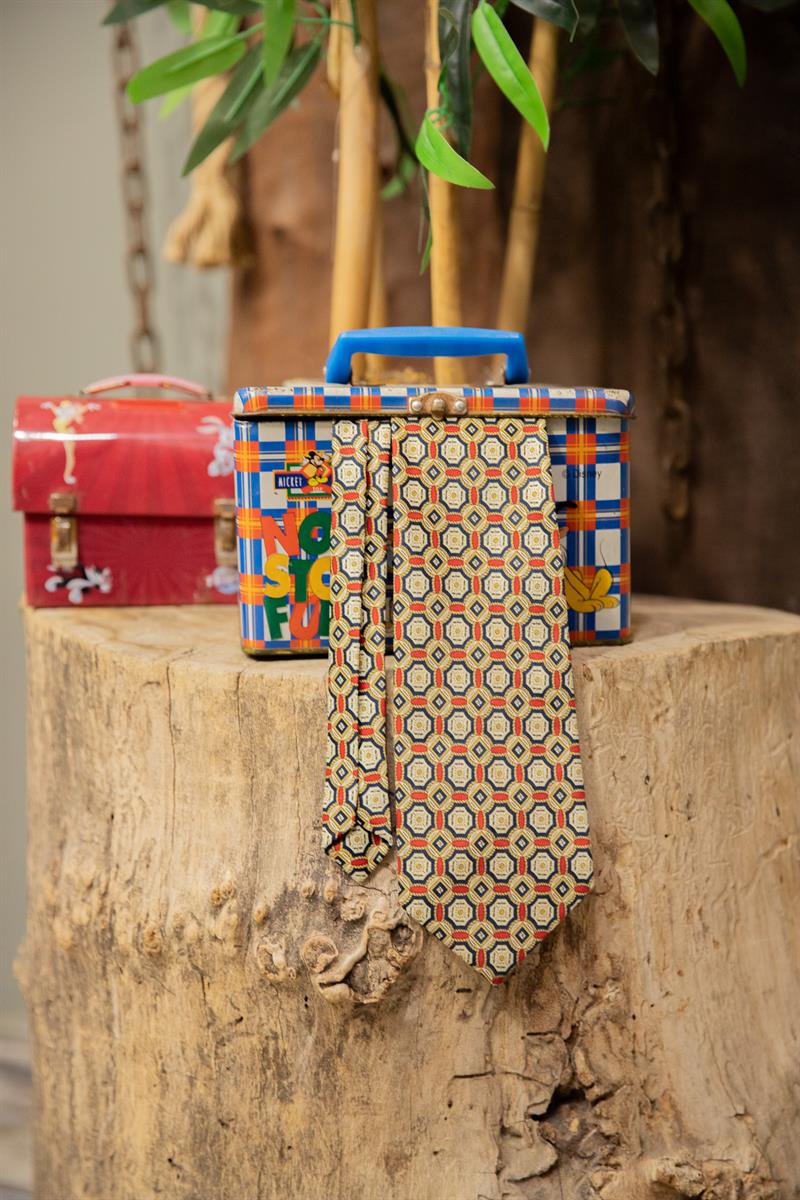 90s Nautical Classic Silk Kravat