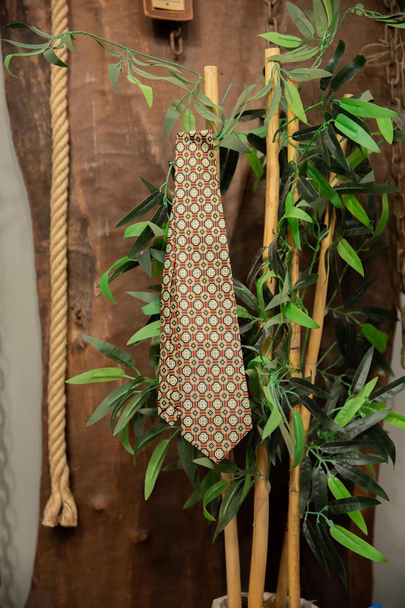 90s Nautical Classic Silk Kravat