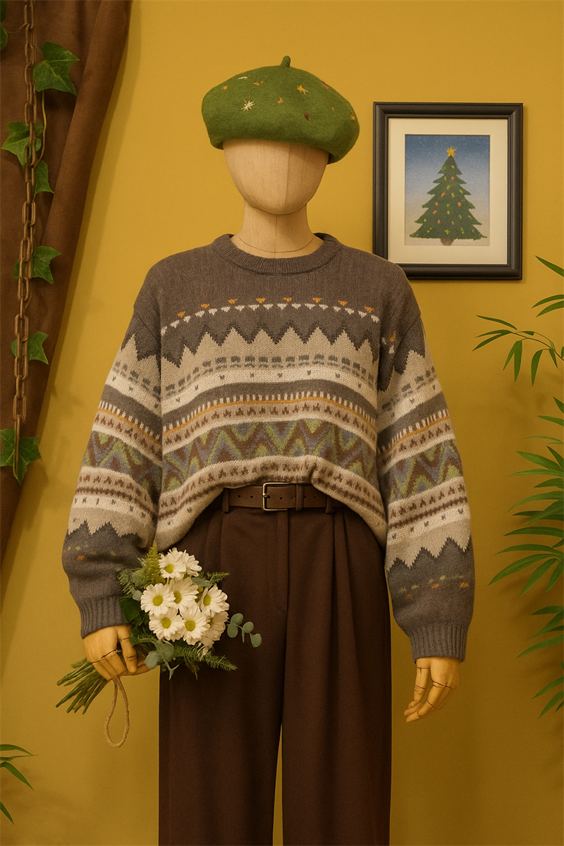 90s Örgü Kazak