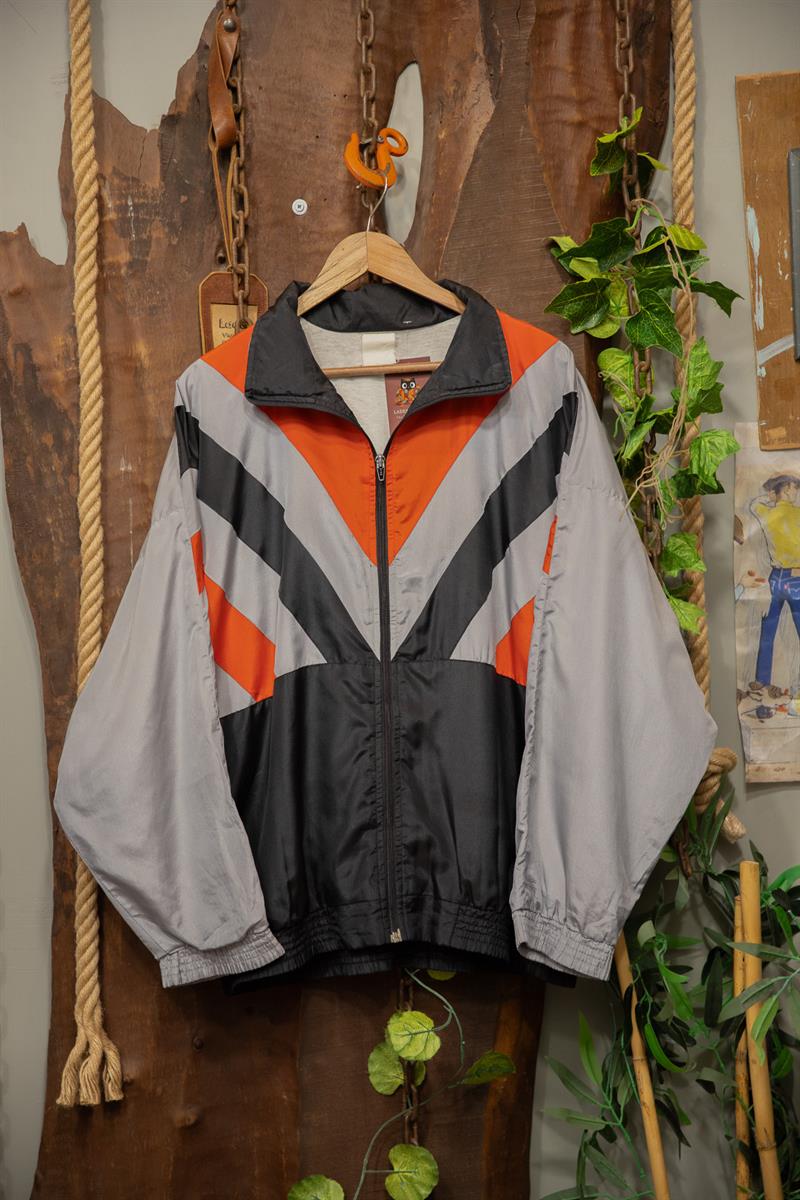 90s Oversize Bomber Spor Ceket