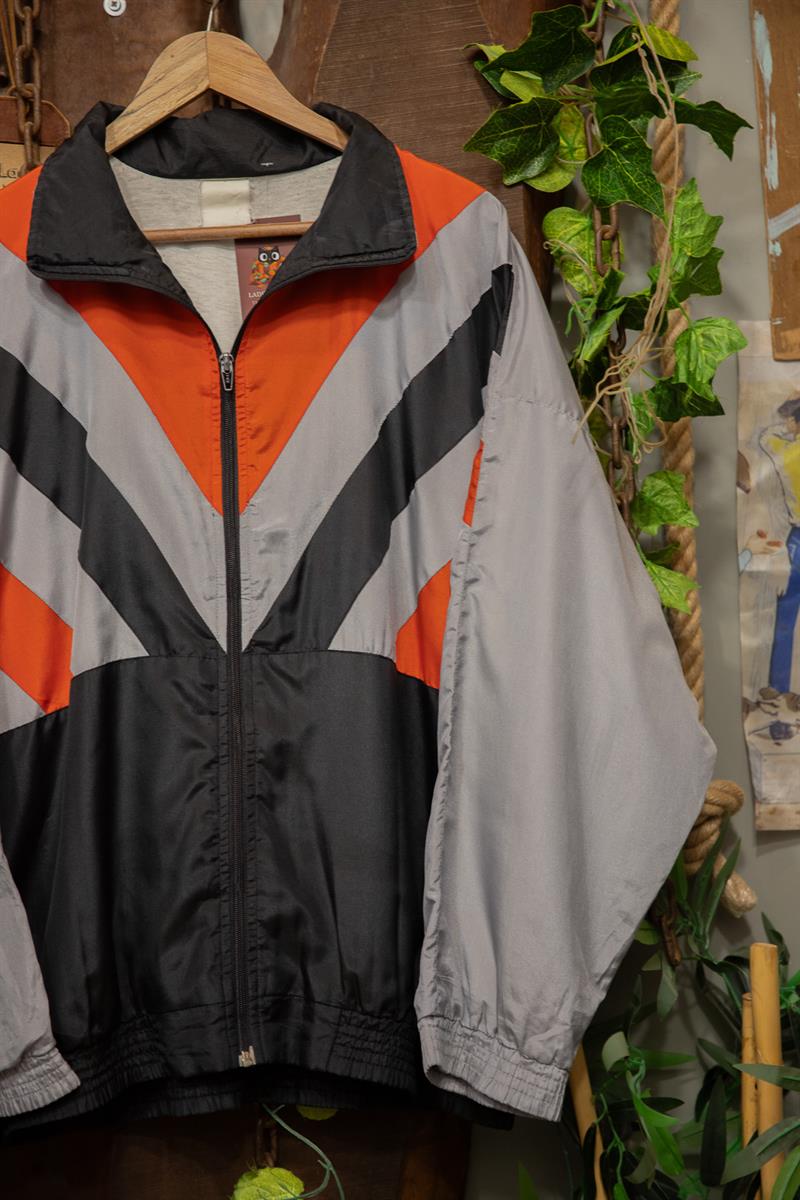 90s Oversize Bomber Spor Ceket