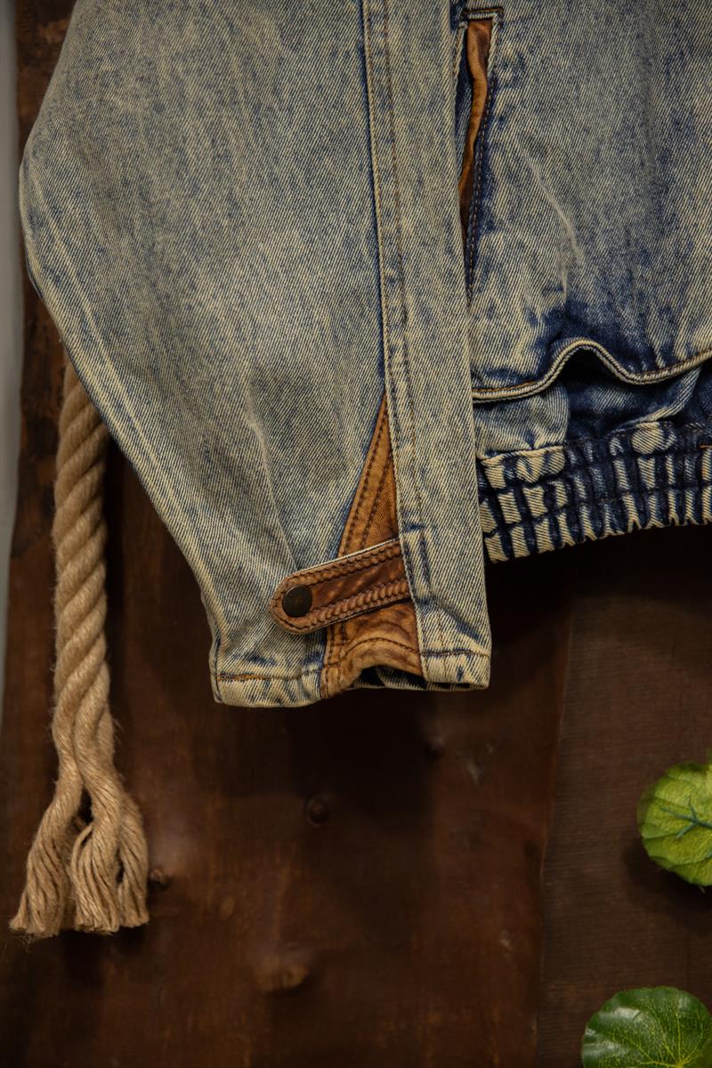 90s Oversize Custom Kot/Deri Ceket