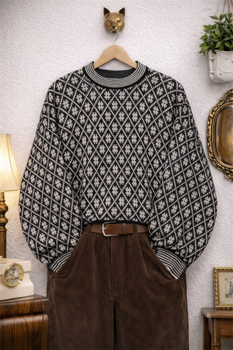 90s Oversize Diamond Kazak 