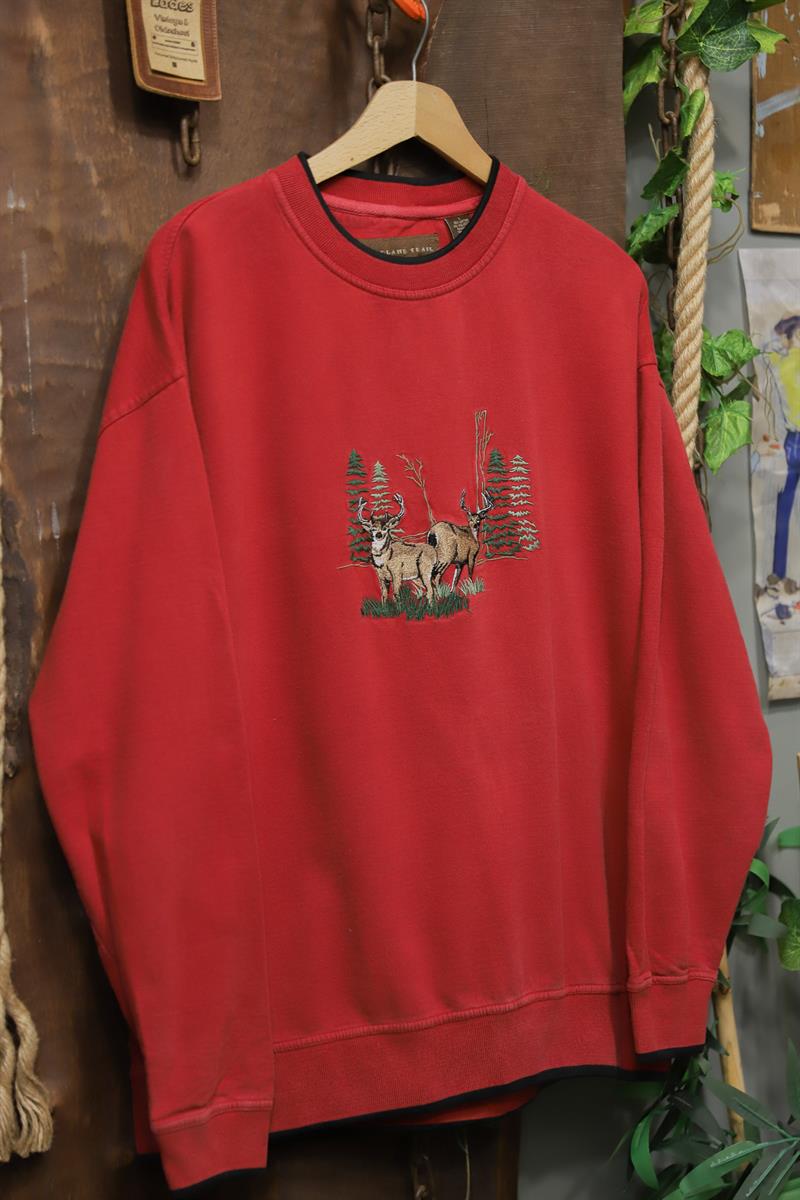 90s Oversize Nakışlı Sweatshirt