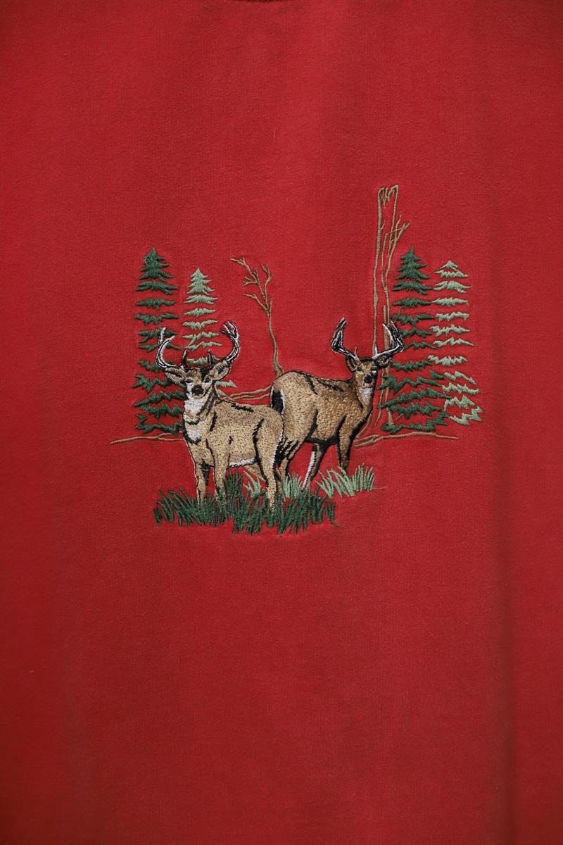 90s Oversize Nakışlı Sweatshirt