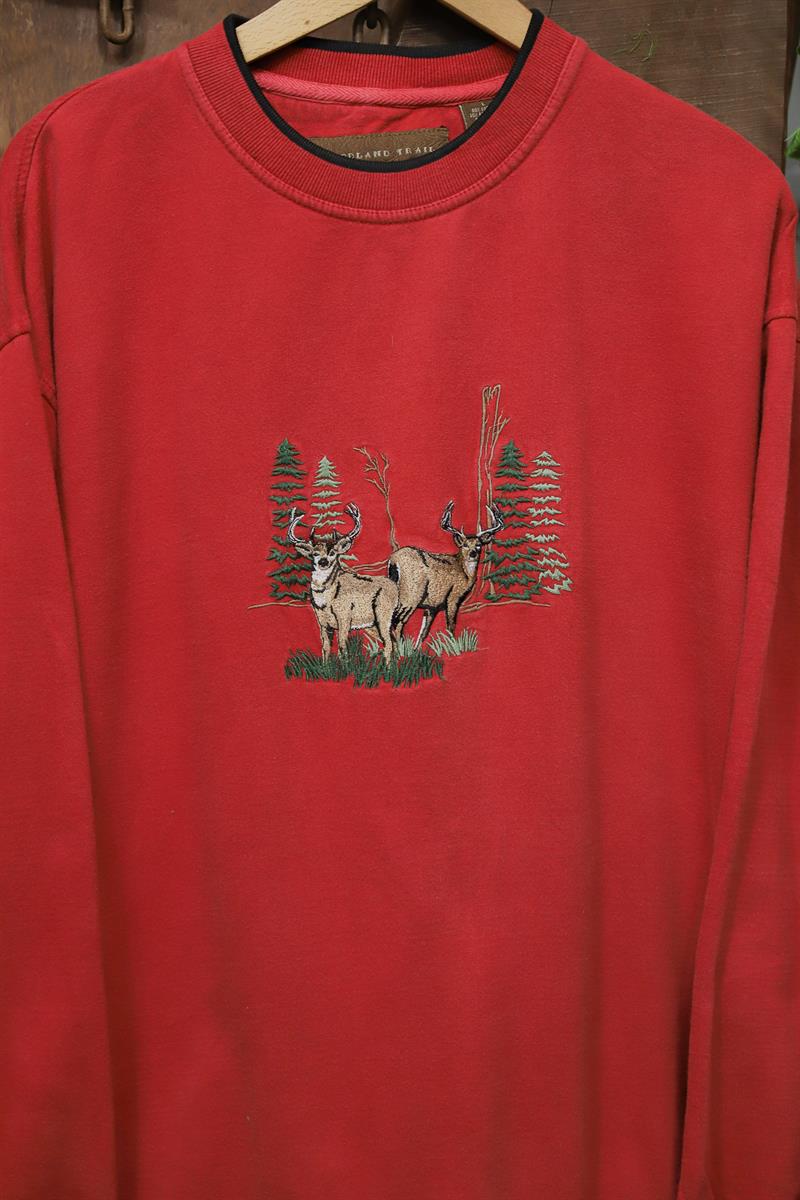 90s Oversize Nakışlı Sweatshirt