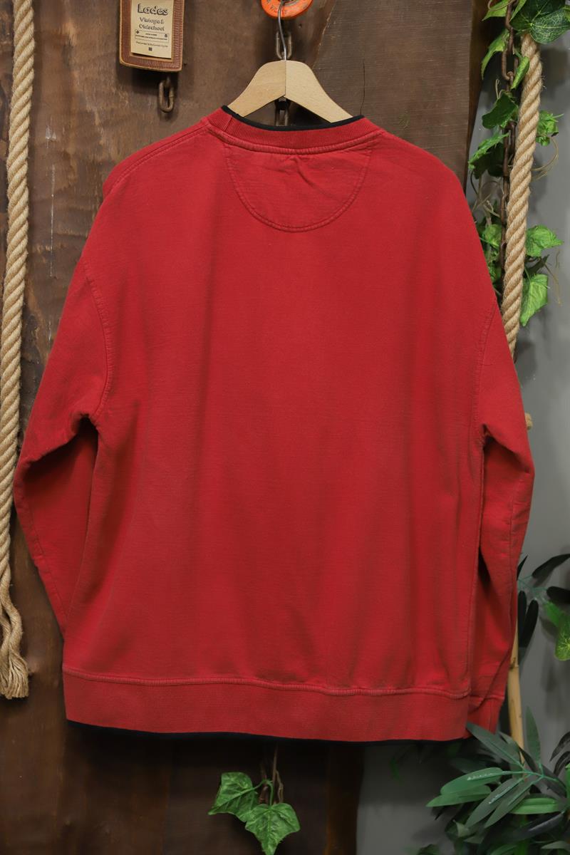 90s Oversize Nakışlı Sweatshirt