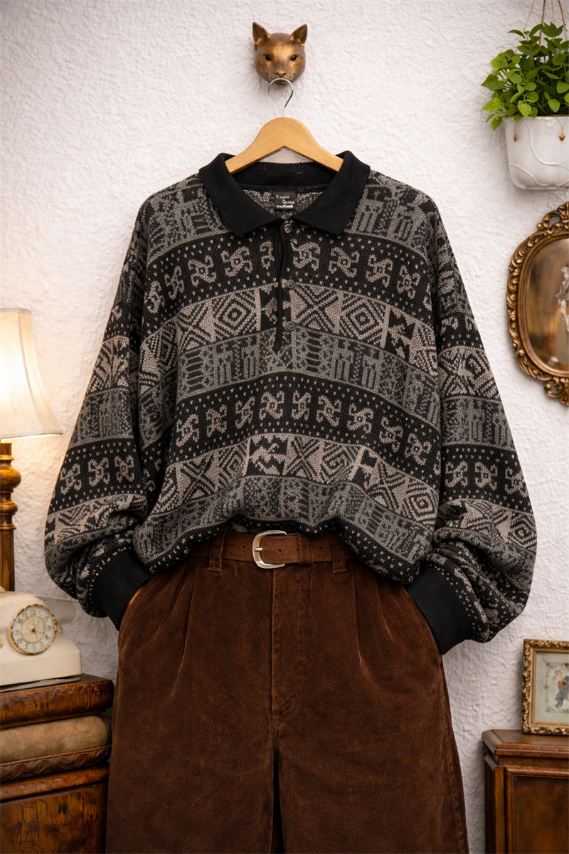 90s Oversize Nordic Kazak