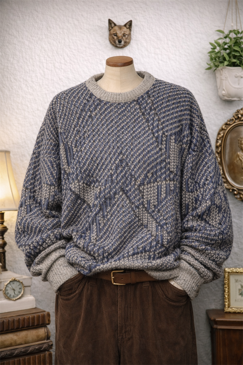 90s Oversize Yün Kazak