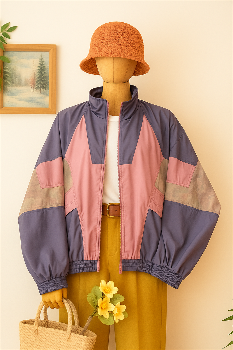 90s Pastel Lilac Ceket