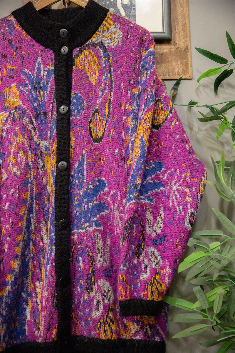 90s Pisley Cardigan Ceket-Hırka