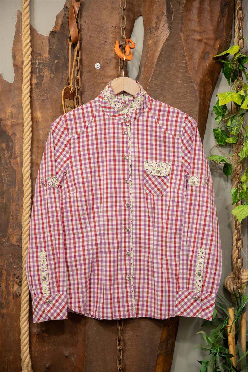 90s Pötikare Nakışlı Gömlek