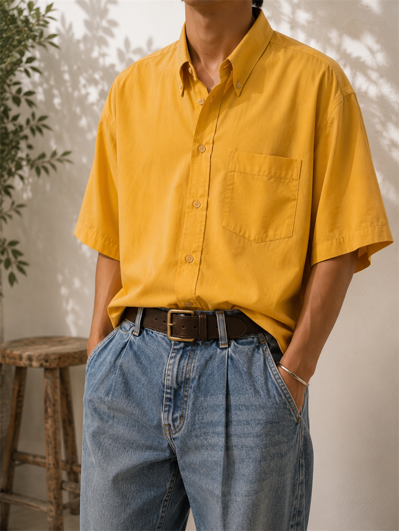 90s Preppy/lvy Salaş Gömlek