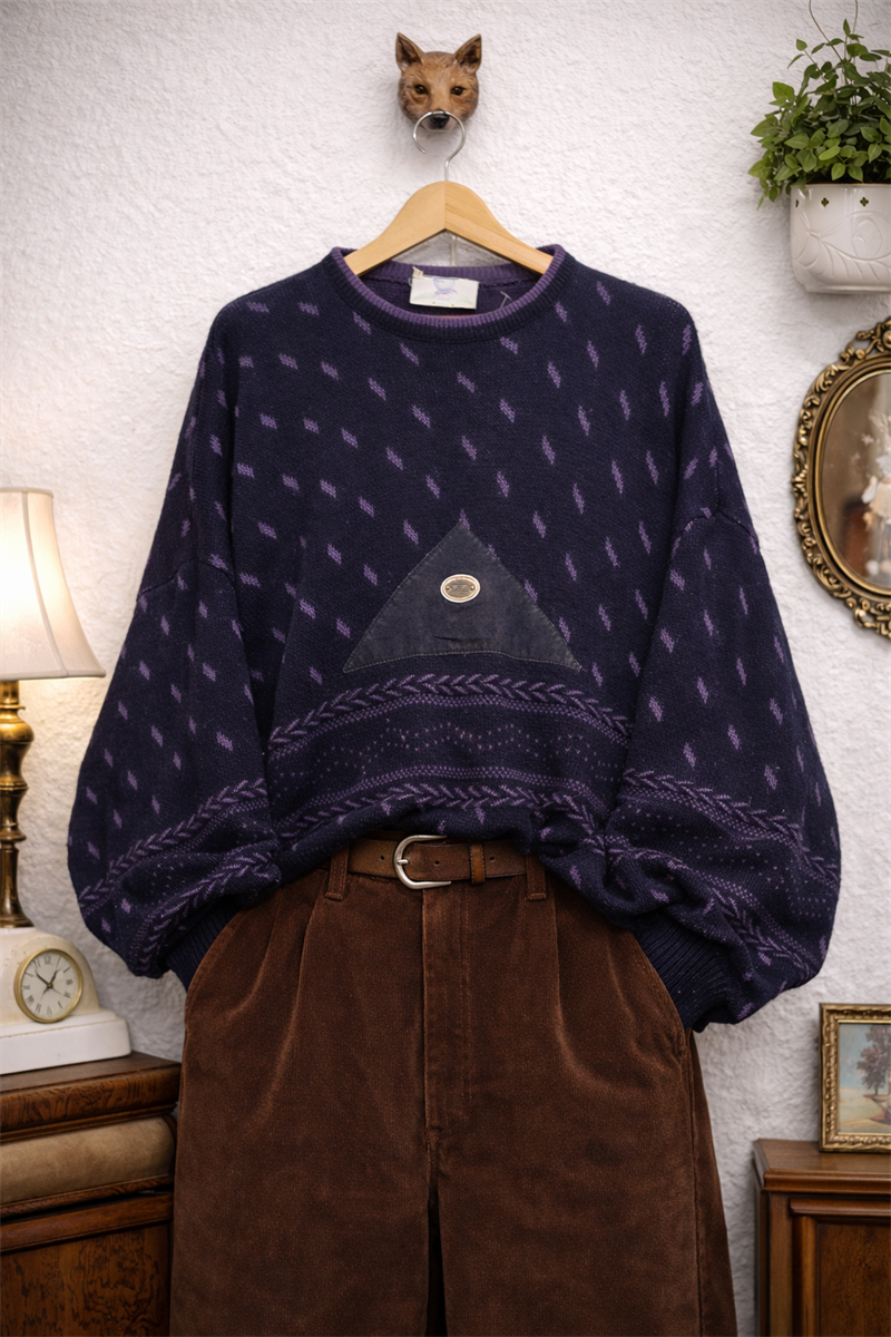 90s Purple Oversize Kazak