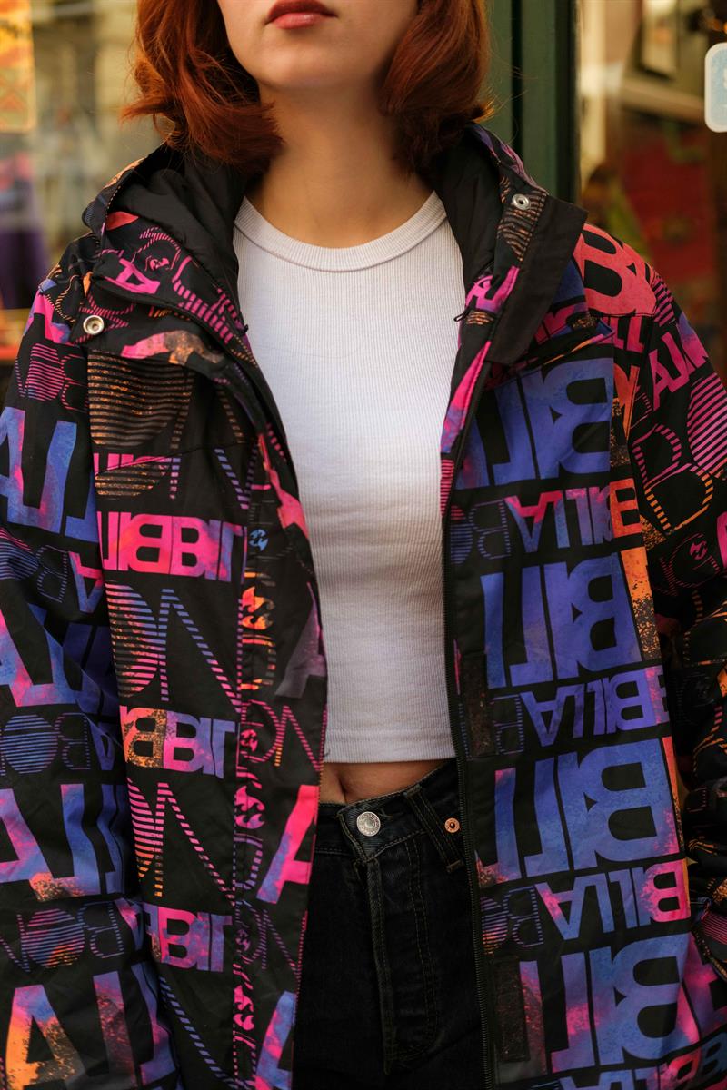 90s Renkli Unisex Mont
