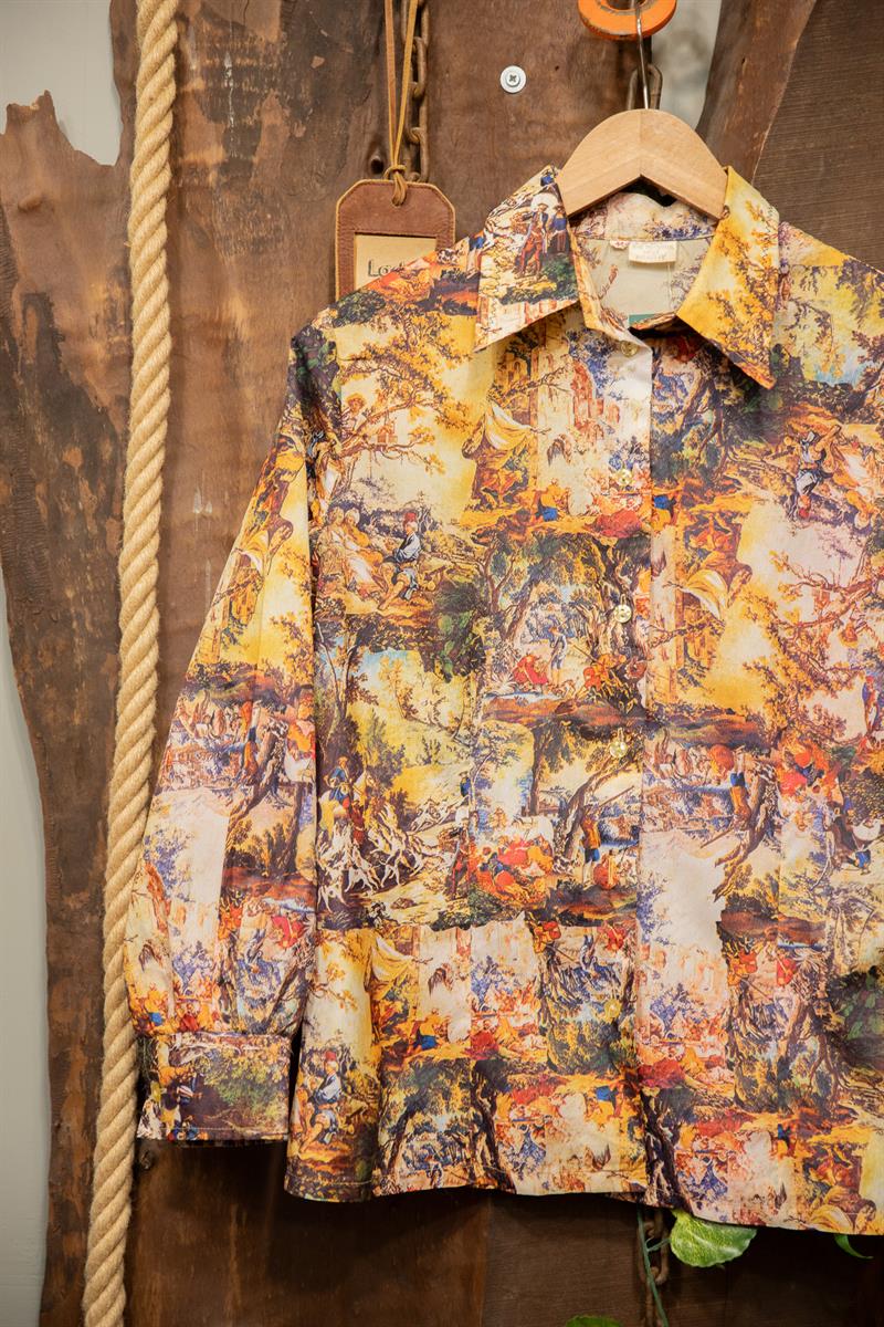 90s Rönesans Art Gömlek