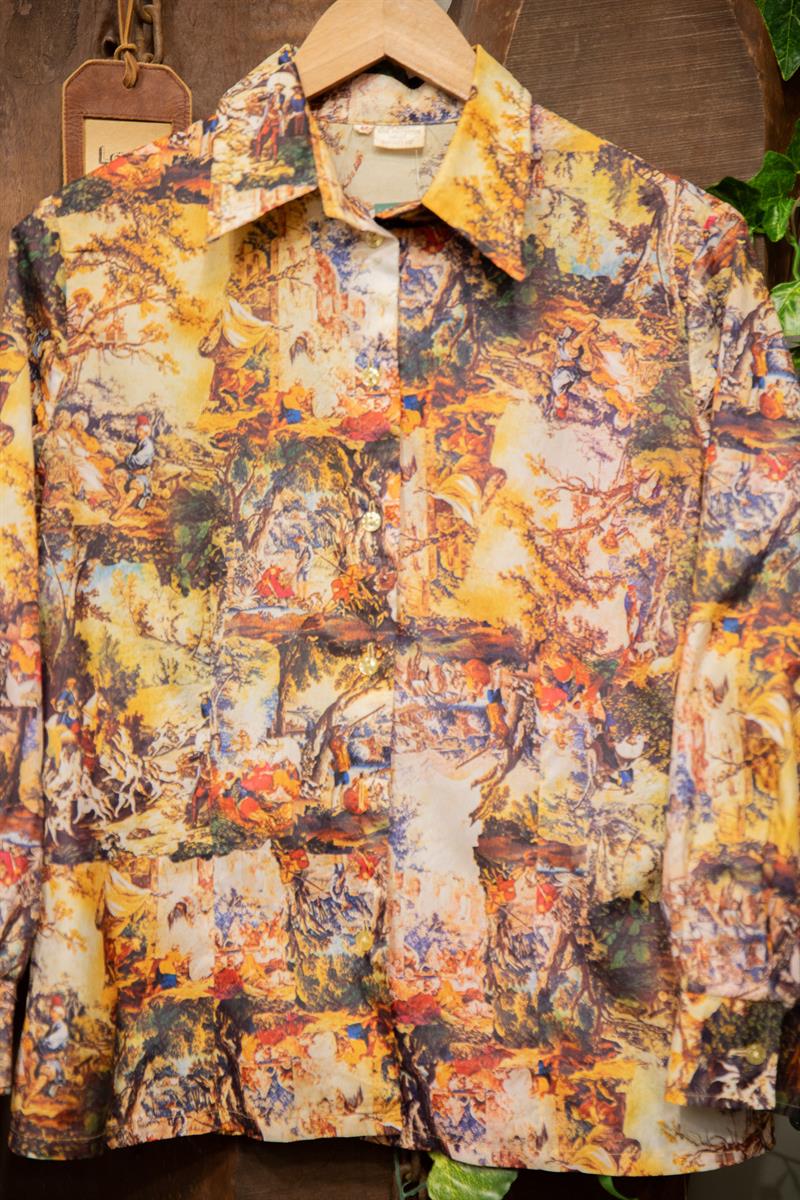 90s Rönesans Art Gömlek