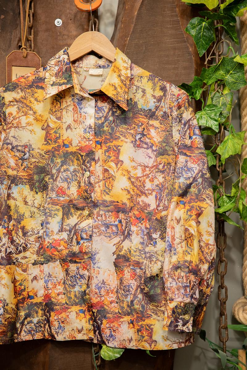 90s Rönesans Art Gömlek