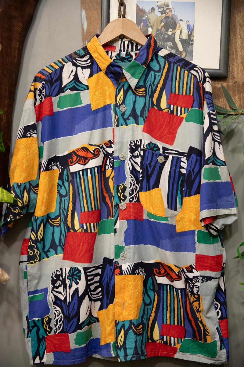 90s Salaş Etnik Gömlek