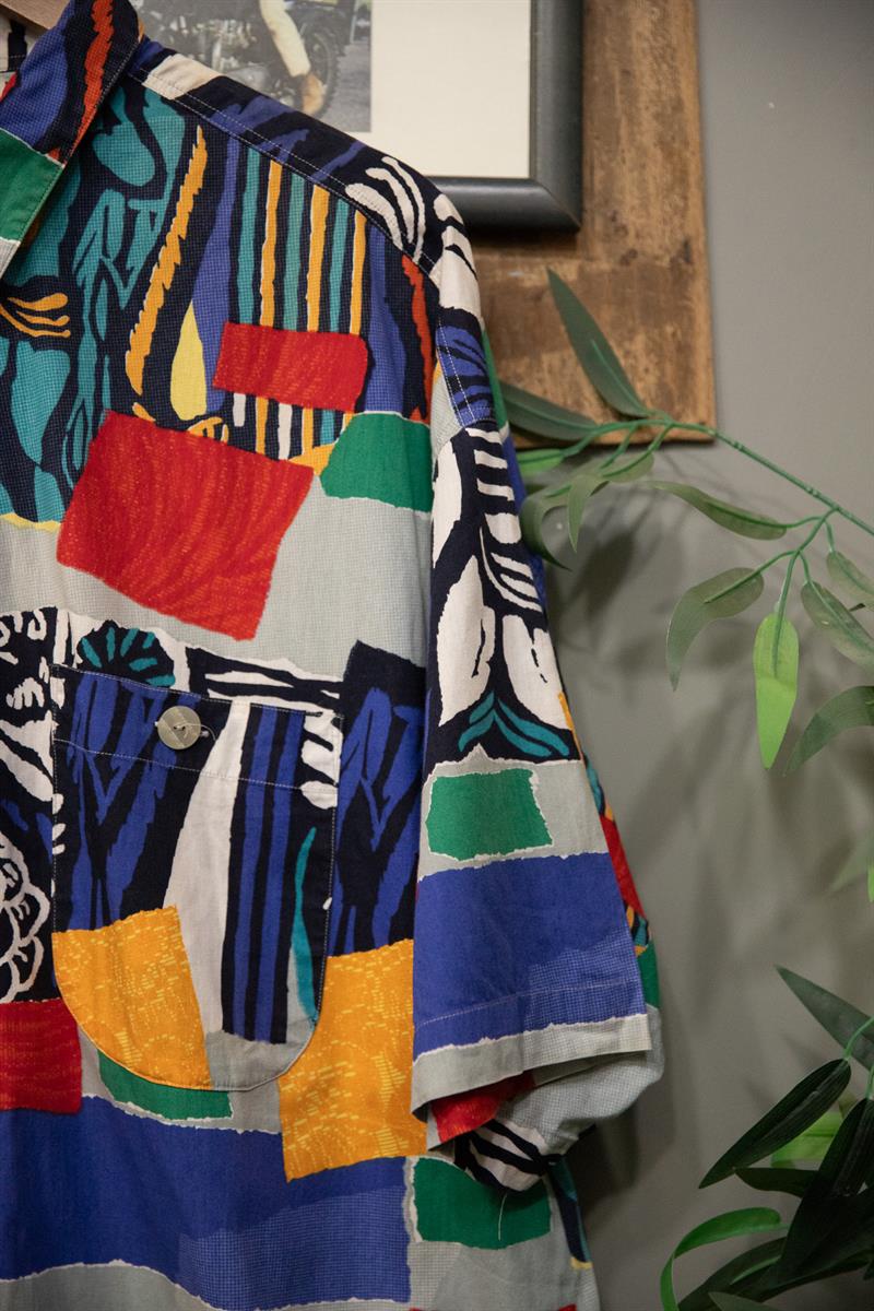 90s Salaş Etnik Gömlek