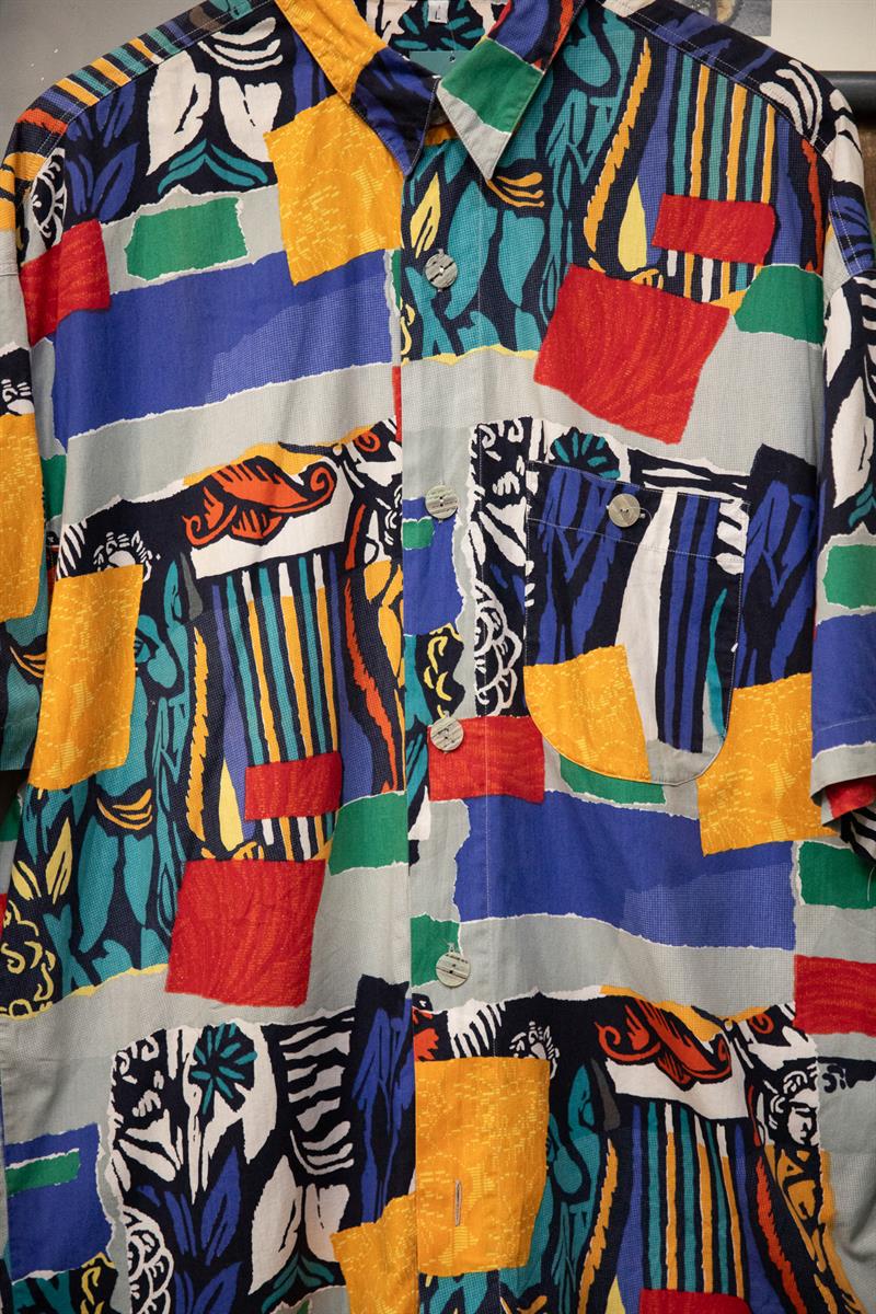 90s Salaş Etnik Gömlek