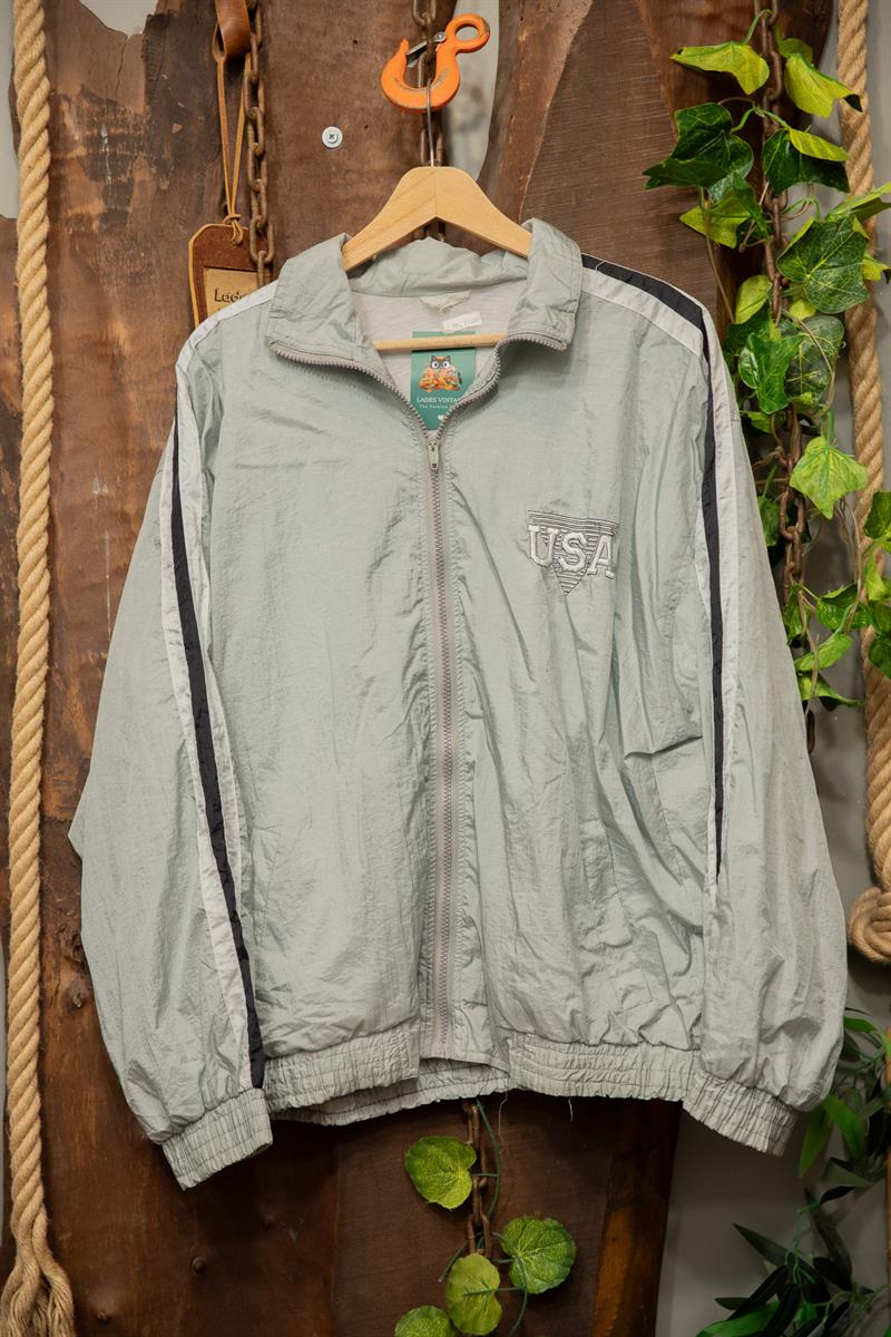 90s Silver USA Nakışlı Ceket