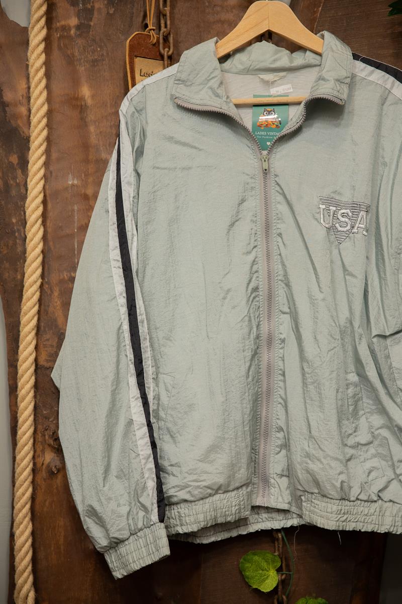 90s Silver USA Nakışlı Ceket