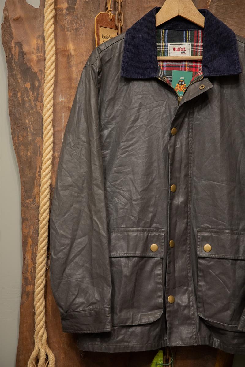 90s Stafford Eskitme Kadife Yaka Ceket