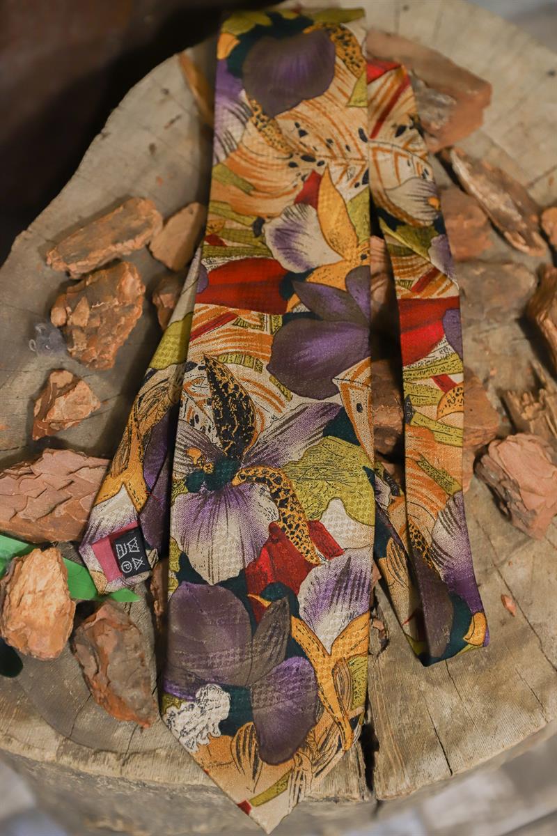 90s Tropical İpek Kravat