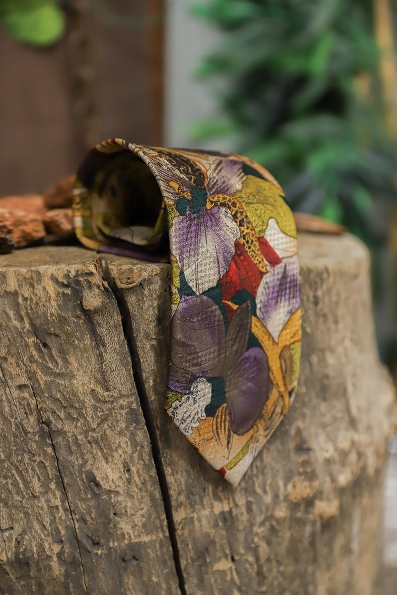 90s Tropical İpek Kravat