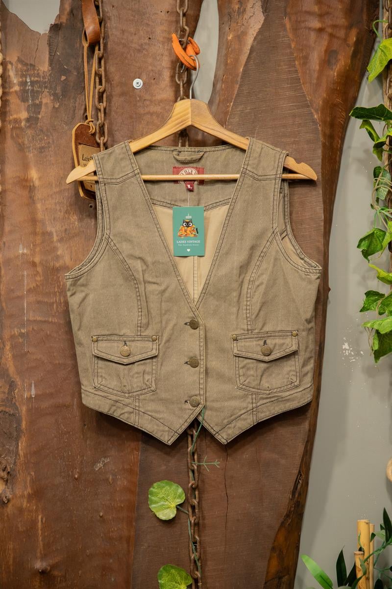 90s Vest Chambray Yelek
