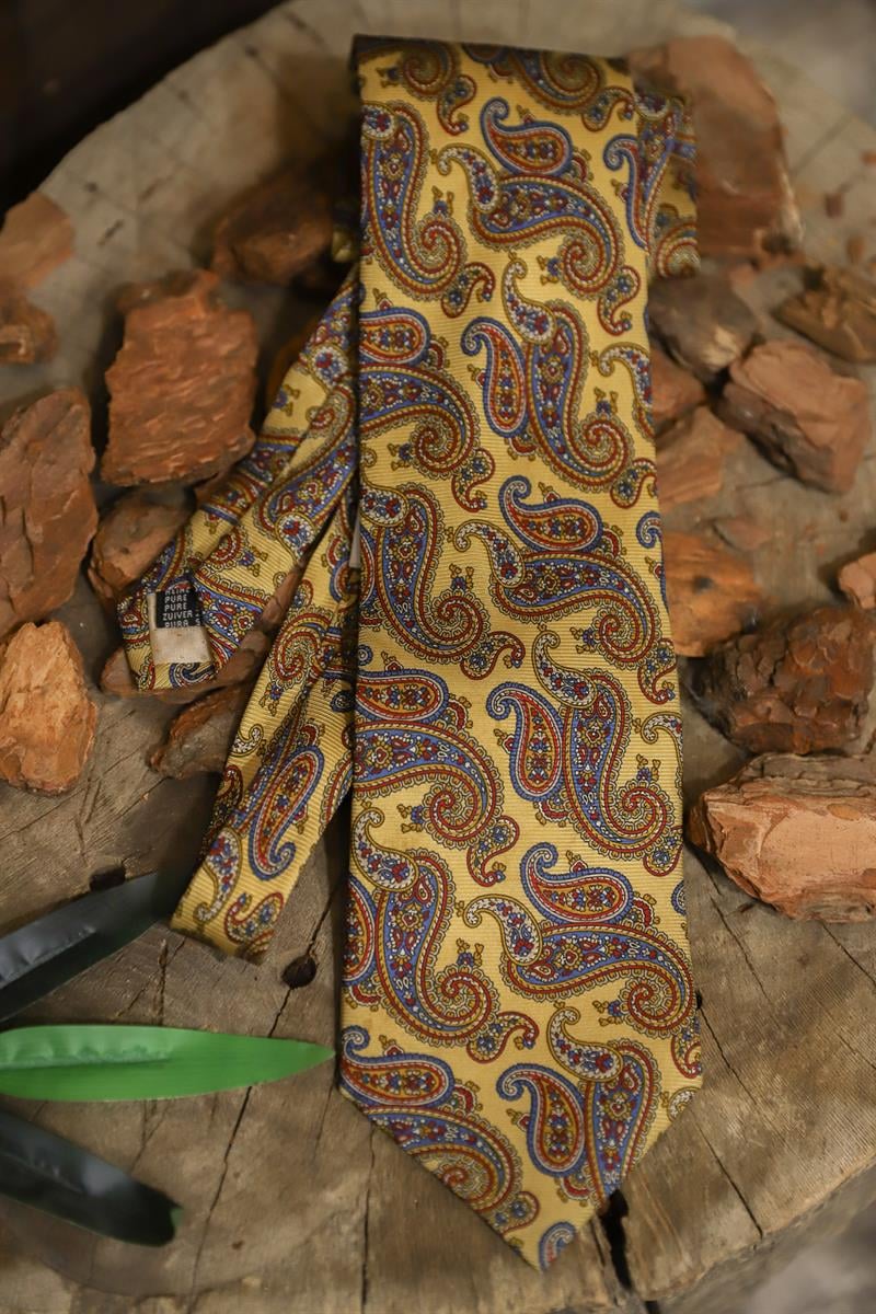 90s Wide Paisley Kravat