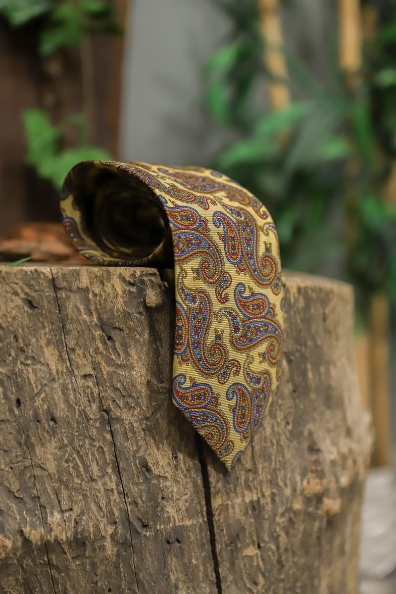 90s Wide Paisley Kravat