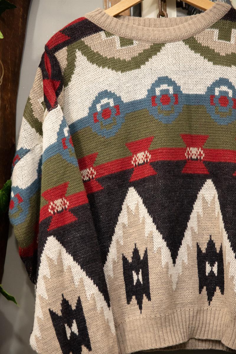 90s Wool Colorful Kazak