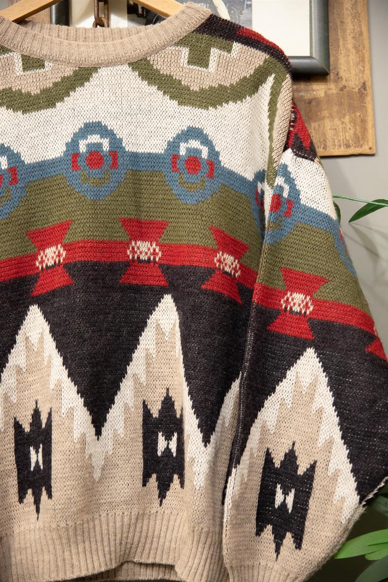 90s Wool Colorful Kazak