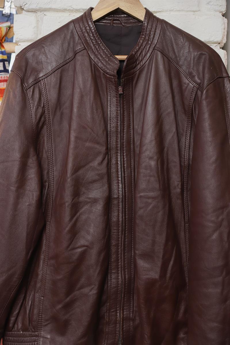 Acı Kahve 80s Premium Bomber Deri Ceket